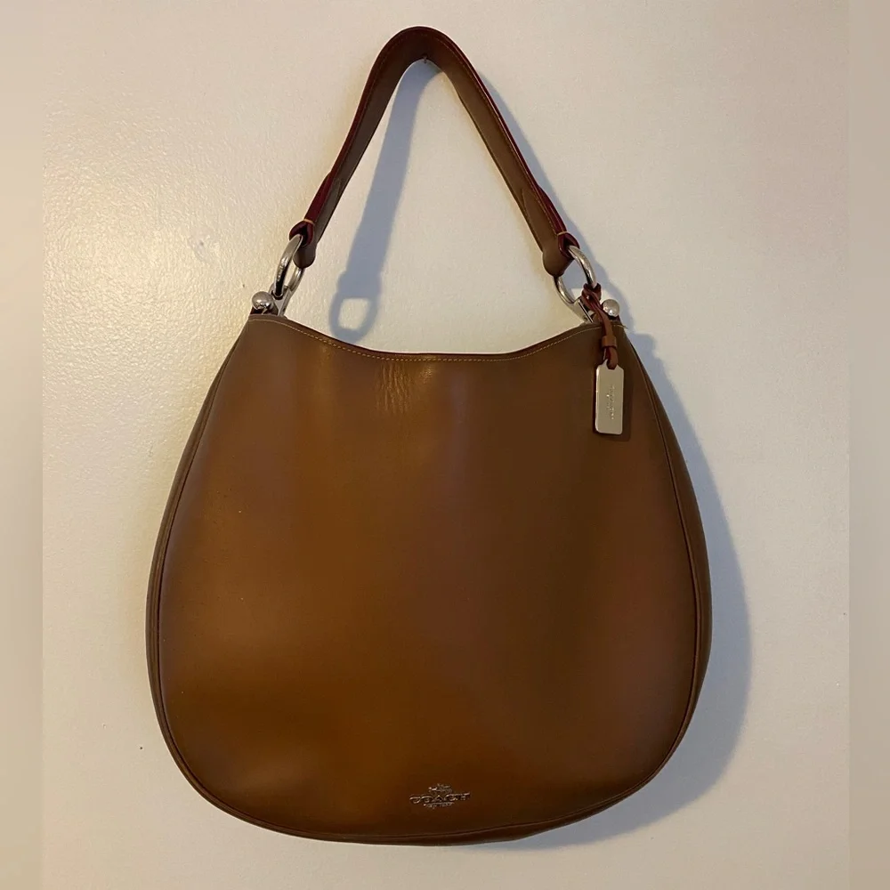 Coach Nomad hobo bag brown leather - Picture 1 of 11